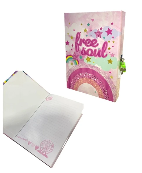 Onas Hatıra Defteri Kilitli Kutulu Farklı renkler Ns-58 - 2 adet