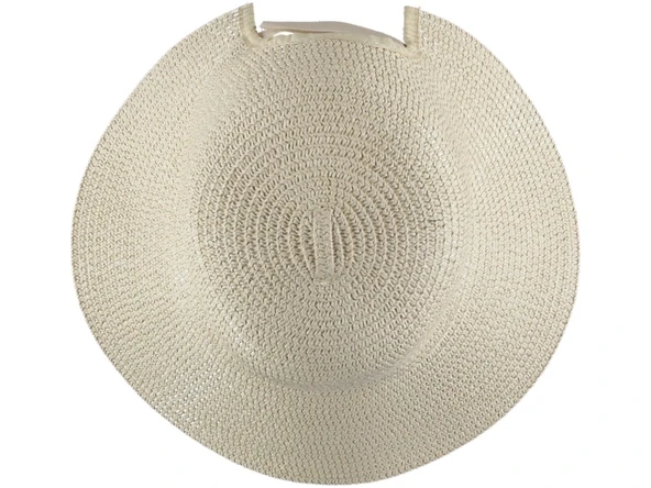 Kadın Hasır Fötr Şapka ŞIK Tasarım Rattan Model Ayarlanabilir Ölçü - 4
