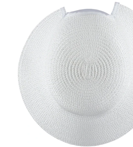 Kadın Hasır Fötr Şapka ŞIK Tasarım Rattan Model Ayarlanabilir Ölçü - 8