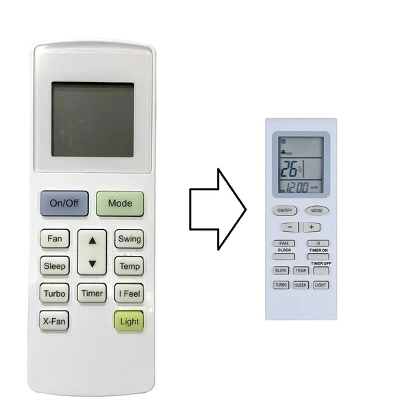 Alarko Flair Eşdeğer Klima Kumandası - Resim 3