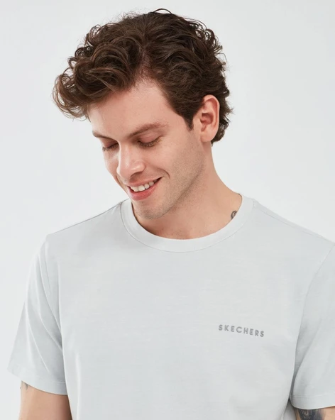 Skechers Organic Coll. M Short Sleeve T-shirt S241166 Erkek Tişort - Resim 10