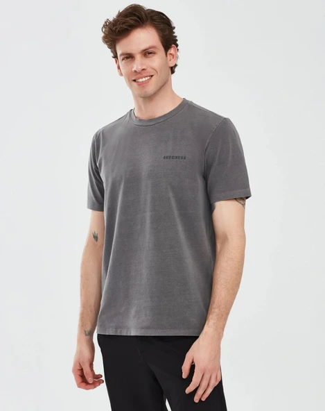 Skechers Organic Coll. M Short Sleeve T-shirt S241166 Erkek Tişort - Resim 5