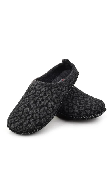 Gezer 15525 Kadın Keçe Kumaş Sessiz Taban Ev-Halı Terliği - Resim 9