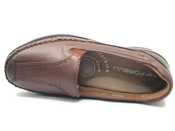 Forelli Lına Hakiki Deri Ortopedik Comfort Kadın Casual Ayakkabı - Resim 11