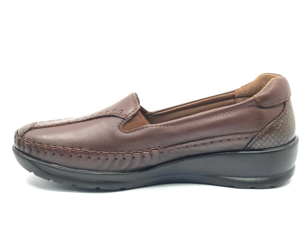 Forelli Lına Hakiki Deri Ortopedik Comfort Kadın Casual Ayakkabı - Resim 10