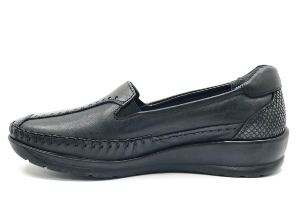 Forelli Lına Hakiki Deri Ortopedik Comfort Kadın Casual Ayakkabı - Resim 6