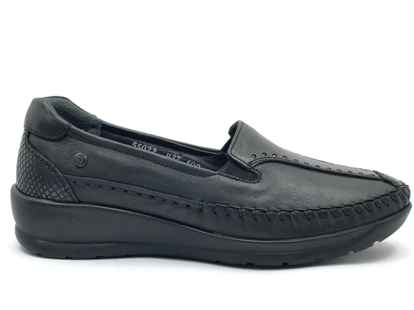 Forelli Lına Hakiki Deri Ortopedik Comfort Kadın Casual Ayakkabı - Resim 5