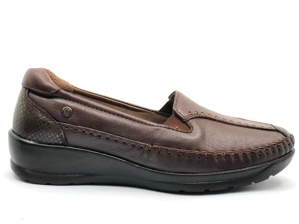 Forelli Lına Hakiki Deri Ortopedik Comfort Kadın Casual Ayakkabı - Resim 9