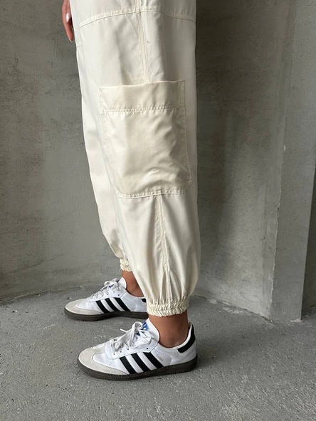 Jogger lastik paça pantolon - 5