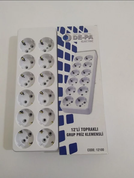 DEPA 12 Lİ KLEMENSLİ PRİZ