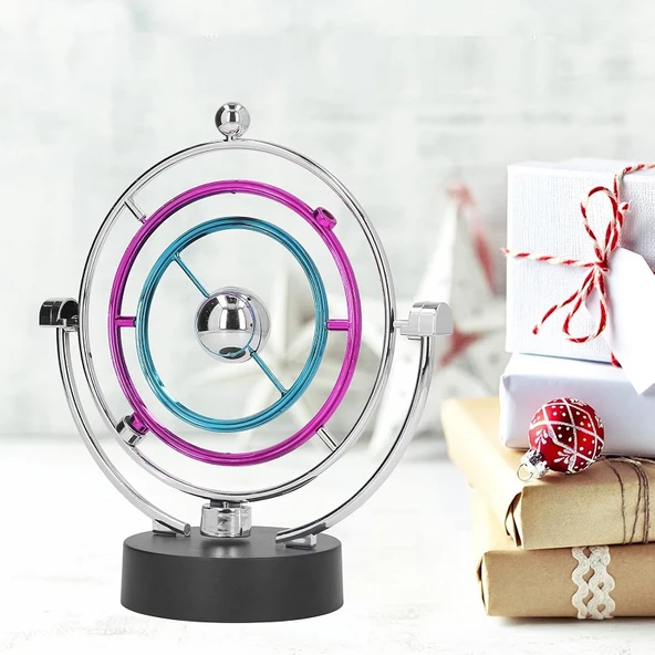 VIP KALİTE KINETIC ORBİTAL BALANCE DENGE TOPLARI DÖNEN MANYETİK TOPLAR DEKOR OBJE YENİ İŞ HEDİYELERİ