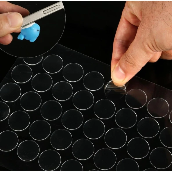 Çift Taraflı Yuvarlak Montaj Macunu 42 li