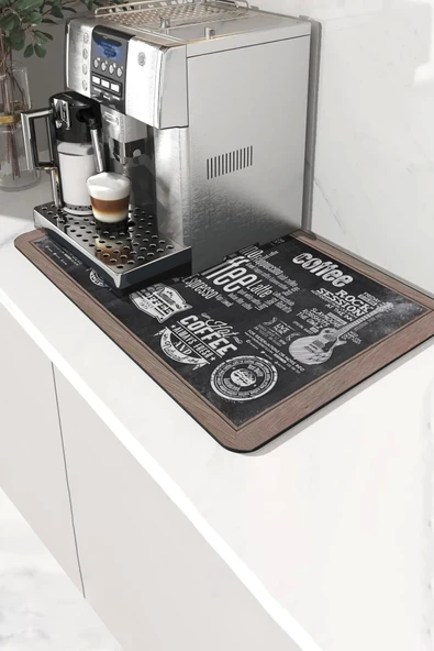 Valerine Life Kahve Makinesi Matı Sıvı Geçirmez Kaymaz Yıkanır Çaycı Çay Espresso Makinesi Pad 35x45cm 27250205