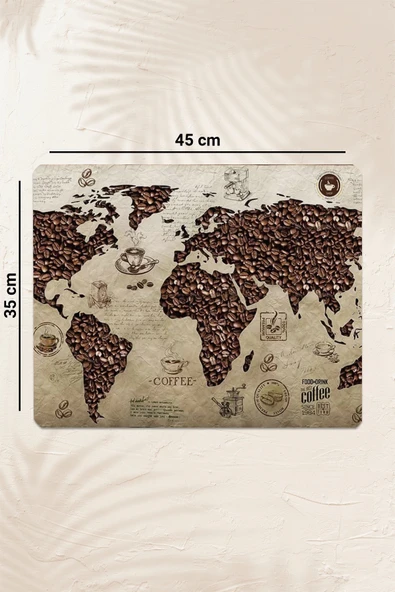 Valerine Life Kahve Makinesi Matı Sıvı Geçirmez Kaymaz Yıkanır Çaycı Çay Espresso Makinesi Pad 35x45cm 27KHD250208 - 3