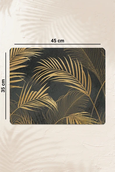 Valerine Life Kahve Makinesi Matı Sıvı Geçirmez Kaymaz Yıkanır Çaycı Çay Espresso Makinesi Pad 35x45cm 27250201 - 3