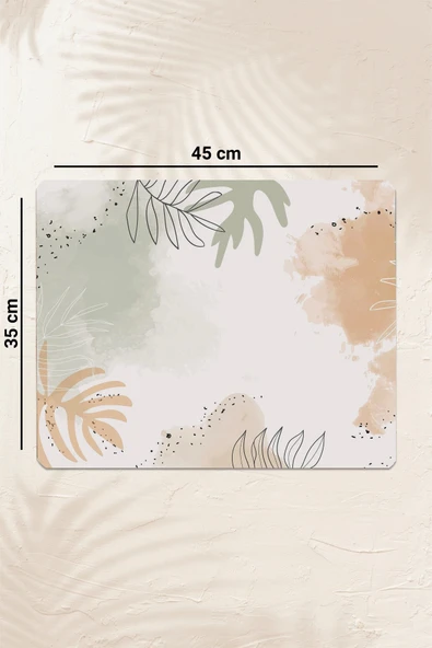 Valerine Life Kahve Makinesi Matı Sıvı Geçirmez Kaymaz Yıkanır Çaycı Çay Espresso Makinesi Pad 35x45cm 27241231 - 3