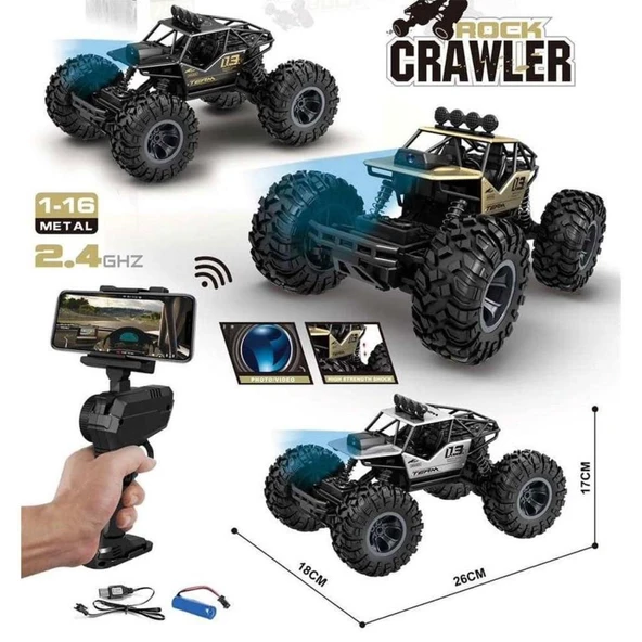 2095 1 16 4X4 Wifi Kameralı Rock Crawler  -Gepettoys