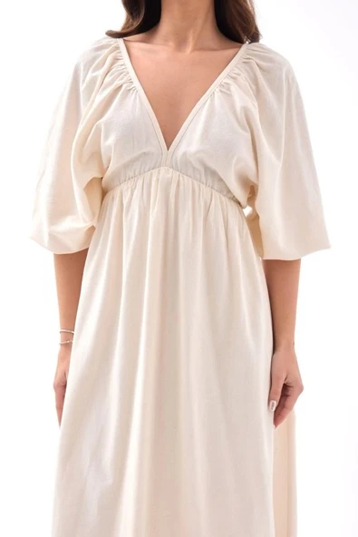 6276 ELBİSE-BEJ - Resim 3