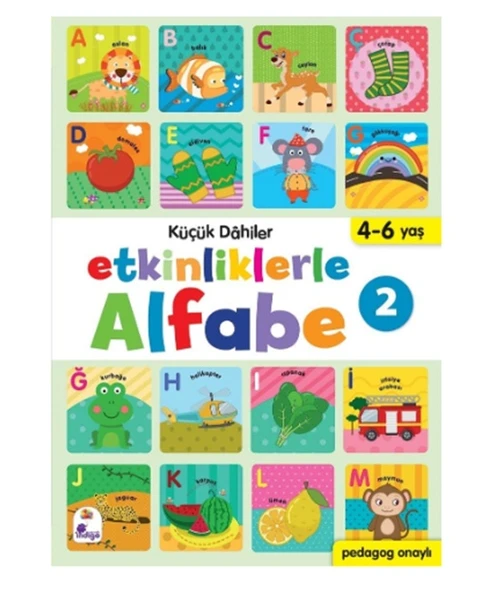 İndigo - Küçük Dahiler Etkinliklerle Alfabe-2 4-6 Yaş