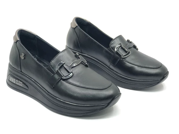 Venüs Guye Hakiki Deri Ortopedik Oxford Kadın Aır-Flow Taban Klasik Ayakkabı - 4