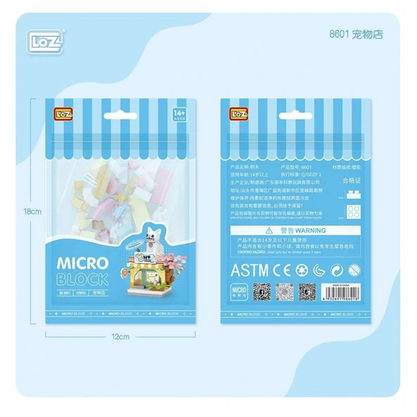 Nessiworld LZ8601 LOZ Blok Oyuncak Mini Poşet -Vagonlife - Resim 4