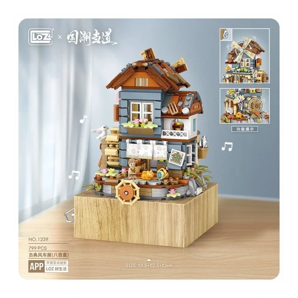 Nessiworld LZ1239 LOZ Blok Seti 799 Parça -Vagonlife - Resim 2