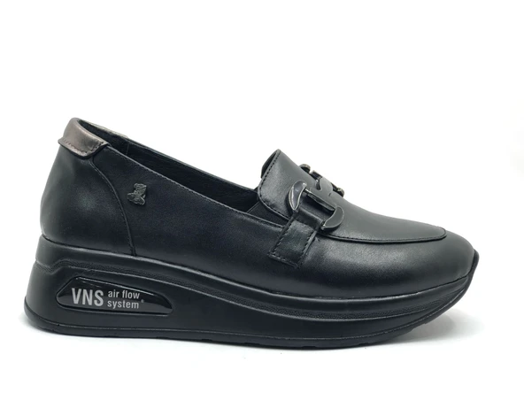 Venüs Guye Hakiki Deri Ortopedik Oxford Kadın Aır-Flow Taban Klasik Ayakkabı - 6