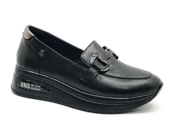 Venüs Guye Hakiki Deri Ortopedik Oxford Kadın Aır-Flow Taban Klasik Ayakkabı - 5