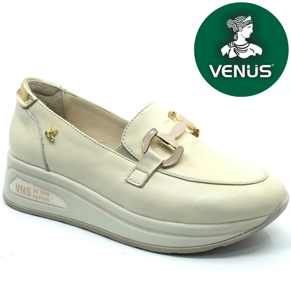 Venüs Guye Hakiki Deri Ortopedik Oxford Kadın Aır-Flow Taban Klasik Ayakkabı - 2