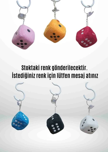 Anahtarlık Şanslı Zar – Renkli ve Eğlenceli Tasarım - 2