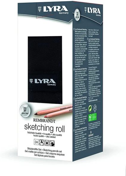 Lyra Rulo Rembrandt 24'lü Sketching / Eskiz Set - Resim 2
