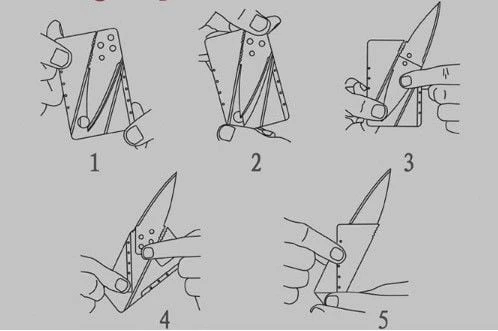 Kredi Kartı Şeklinde Bıçak (Kutusuz) - 2