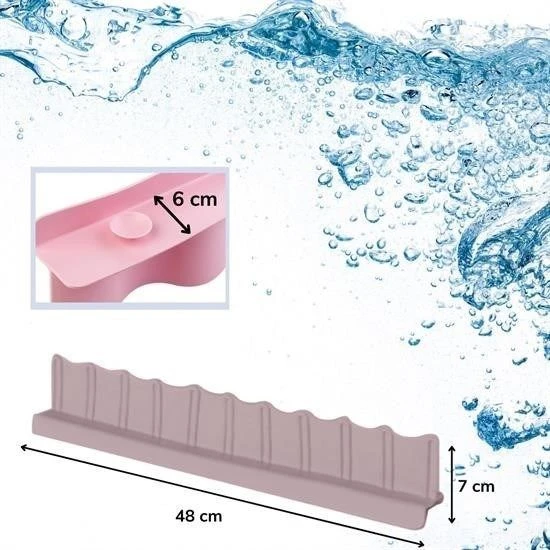 Vantuzlu Kauçuk Sıvı Su Sızdırmaz  Mutfak Banyo Duş Bariyeri Lavabo Kenar Tutucu Set - 8