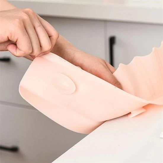 Vantuzlu Kauçuk Sıvı Su Sızdırmaz  Mutfak Banyo Duş Bariyeri Lavabo Kenar Tutucu Set - 7