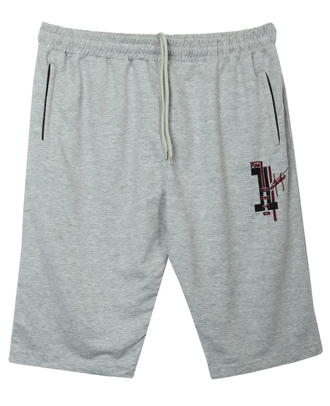 Erkek Büyük Beden 110 - 150 Kilo Arası İçin Uygun Pine1 Yazılı Penye Kapri - 3