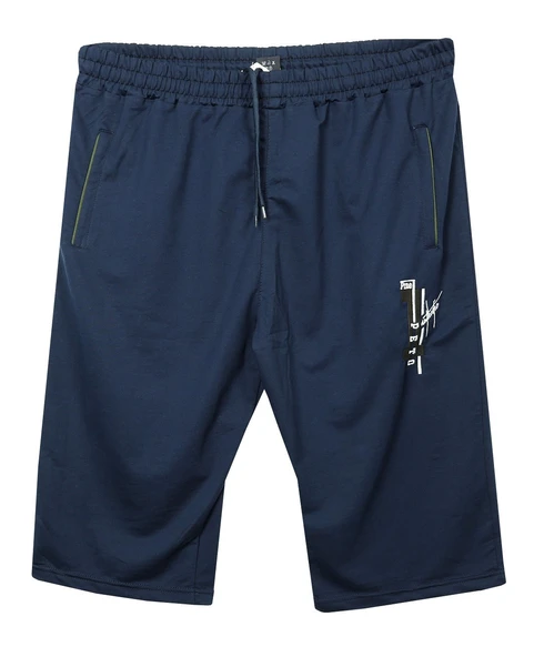 Erkek Büyük Beden 110 - 150 Kilo Arası İçin Uygun Pine1 Yazılı Penye Kapri - 2