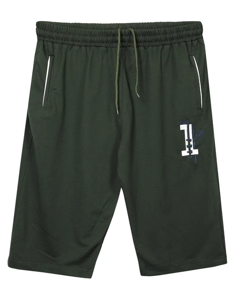 Erkek Büyük Beden 110 - 150 Kilo Arası İçin Uygun Pine1 Yazılı Penye Kapri - 5