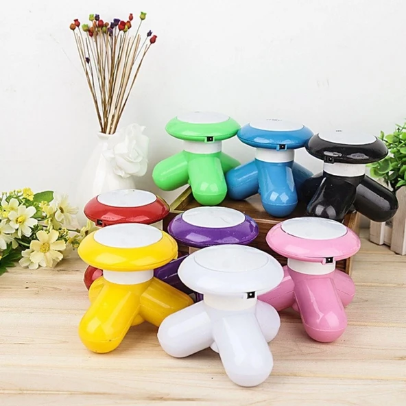 By Nevser® USB Şarjlı Mini Çok Fonksiyonlu Üçgen Şekilli Titreşimli Mini Masaj Aleti - 5