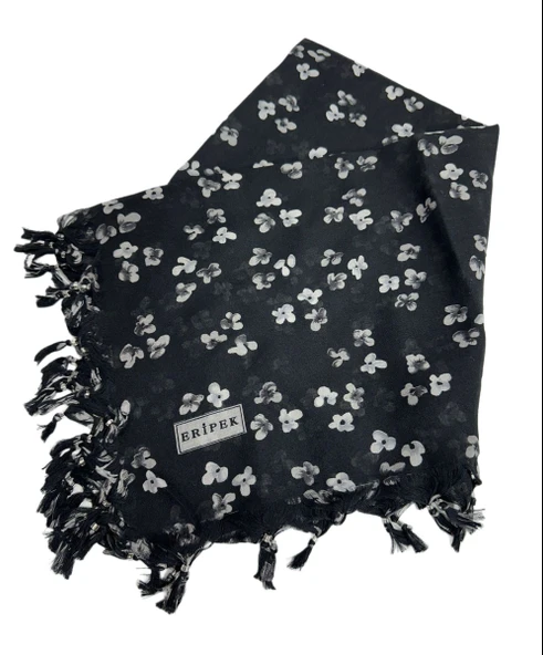 Sökme Boncuklu Pamuk Yazma - 95 x 95 - 04920 - 3
