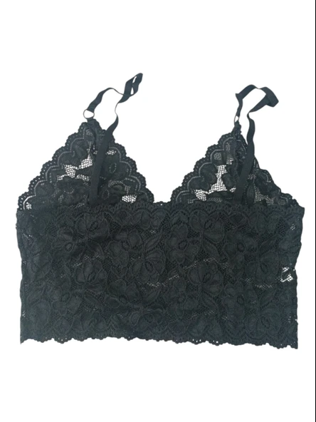Dantel Bralet Takım Siyah - 2