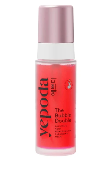 Yepoda  The Bubble Double – Nar & Salisilik Asitli Temizleyici Köpük 120 ml
