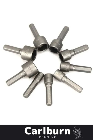 Premium Titanyum Kaplama Uzun Ömürlü Aşınma Karşıtı Koruma 9 Parça Manyetik Somun Adaptörü Seti - 3