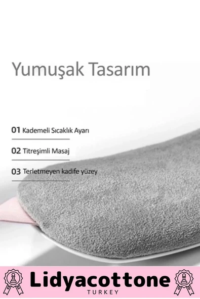 Taşınabilir Titreşimli Isı Veren Sıcak Tutan Regl Ağrıları Dijital Bel Özel Gün Adet Masaj Kemeri - 4