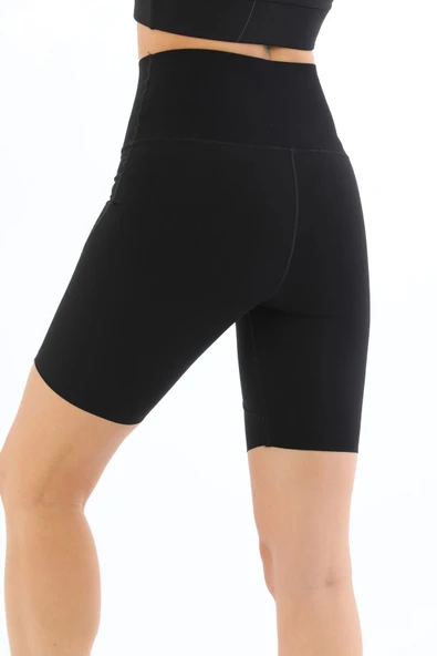 Özel Üretim Toparlayıcı Sıkılaştırıcı Vücut Şekillendirici Lazer Kesim Rahat Biker Kesim Kısa Tayt - 2