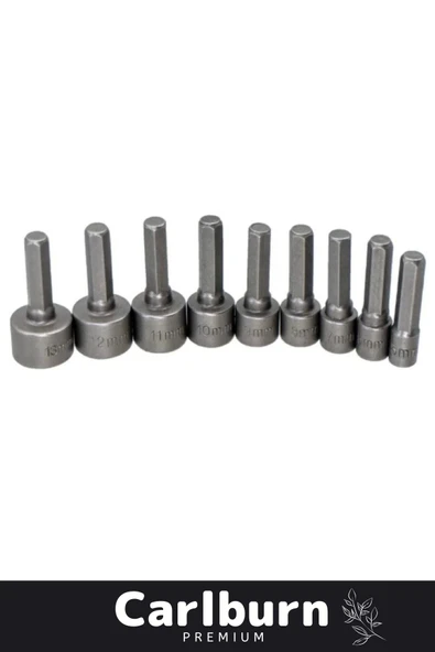 Premium Titanyum Kaplama Uzun Ömürlü Aşınma Karşıtı Koruma 9 Parça Manyetik Somun Adaptörü Seti - 4