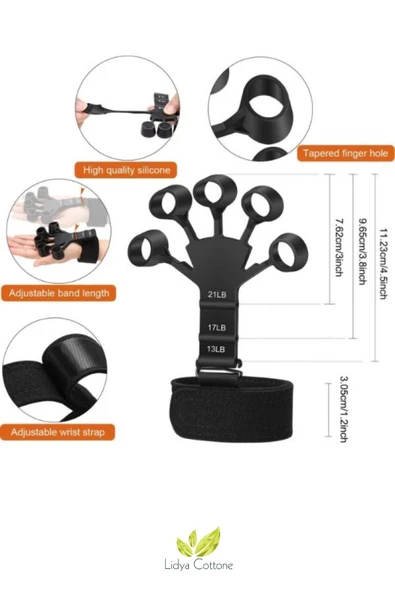 Fizik Tedavi Spor Parmak El Bilek Kol Güçlendirici Kas Geliştirici Kavrama Silikon Örümcek Lastik - 3