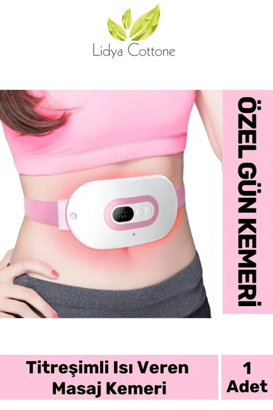 Taşınabilir Titreşimli Isı Veren Sıcak Tutan Regl Ağrıları Dijital Bel Özel Gün Adet Masaj Kemeri