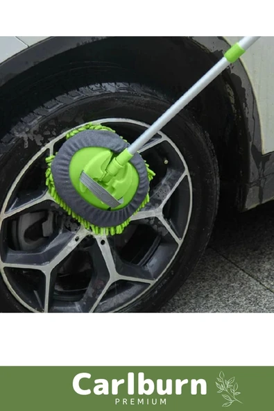 Özel Üretim 180 Derece Dönen Otomobil Çizmez Hasar Mikrofiber Araba Yıkama Sopalı Fırça Seti - 3