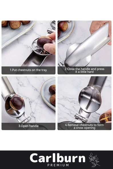 Özel Üretim Profesyonel Kaymaz Sağlı Ergonomik Paslanmaz Çelik Metal Kestane Çizici Pense - 2