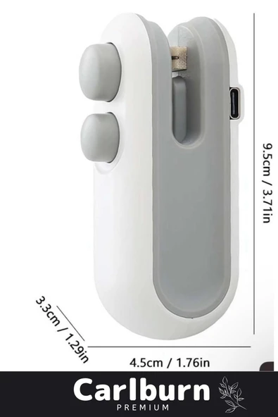 Özel Üretim Isınmaya Gerek Duymayan Kapama Kesme İşlevli 400mAh Şarj Edilebilir Mini Poşet Kapatıcı - 2